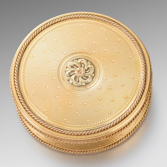 A French Round Gold Box