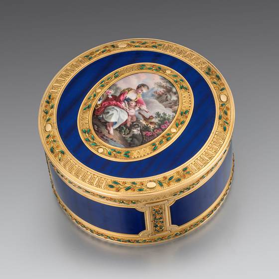 A French Gold and Enamel Box 