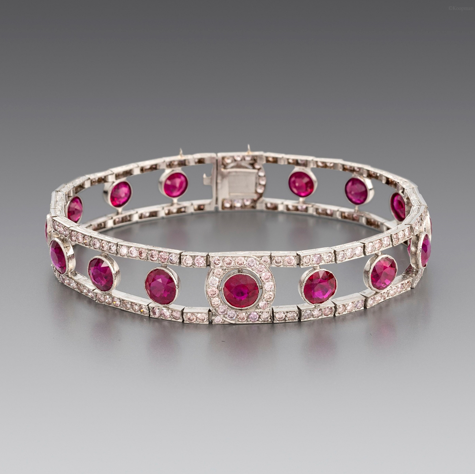 A Burmese Ruby and Diamond Bracelet | Koopman Rare Art - Object Detail