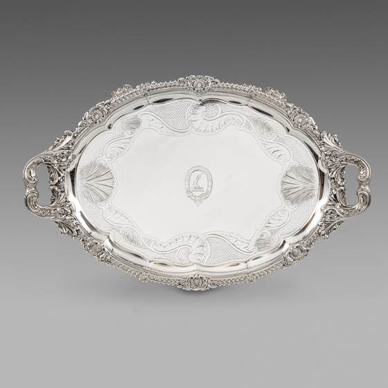 A Regency Two-Handled Tray