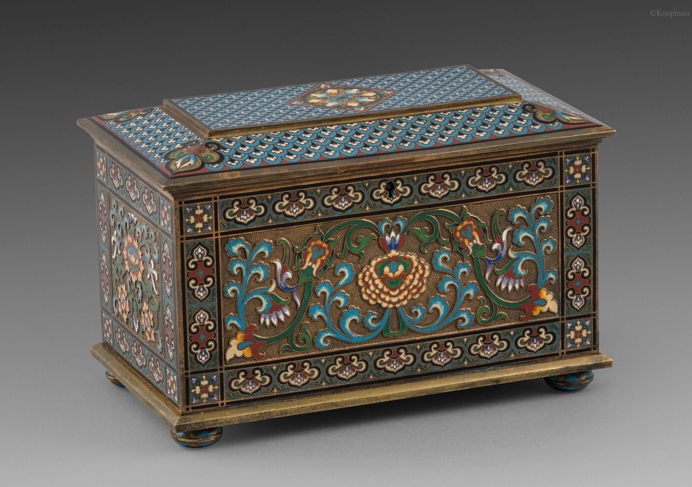 A French Cloisonné Enamelled Bronze Casket | Koopman Rare Art - Object ...