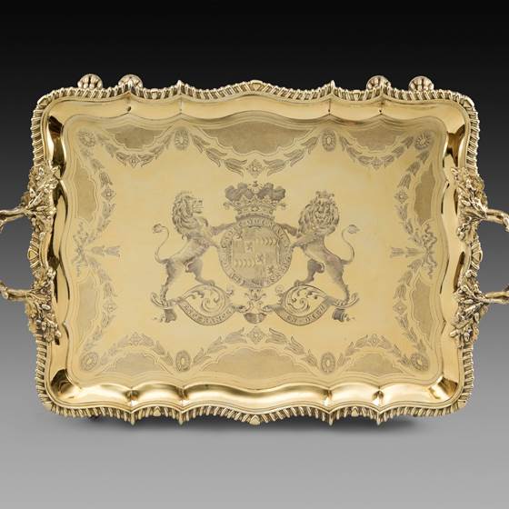 A Historically Important Silver-Gilt Tray 