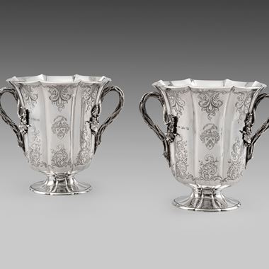 An Ornate Pair of Wine Coolers