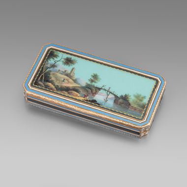 A German Gold and Enamel Box 