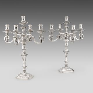 A Victorian Pair of Candelabra