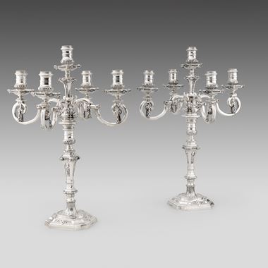 A Victorian Pair of Candelabra