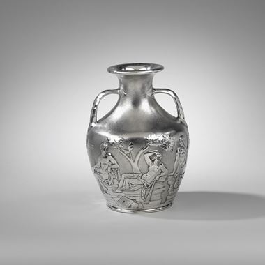 A Silver Portland Vase