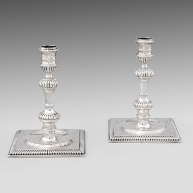 A Pair of 18th Century Candlesticks  