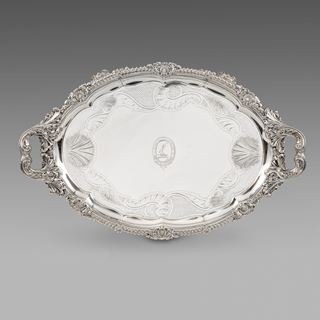 A Regency Two-Handled Tray