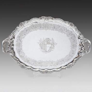 A Superb Two-Handled Tray