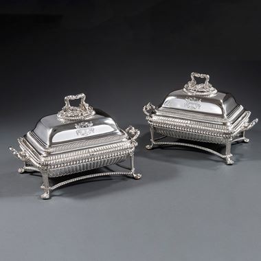 A Pair of Paul Storr Entree Dishes 