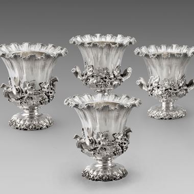A Set of Four Magnificent Campana-Form Wine Coolers