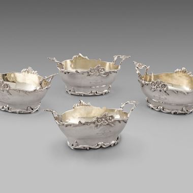 A Set of Four Two-Handled Salts