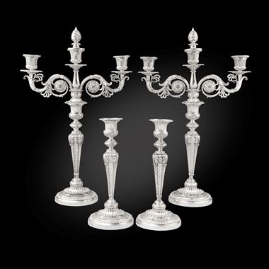 An Exceptional George III Candelabra Suite