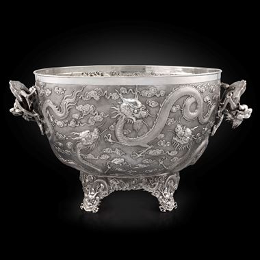 An Extraordinary Massive Chinese Punch Bowl
