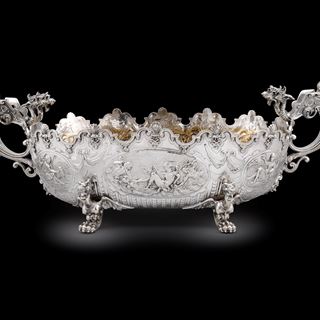 A Victorian Two-Handled Centrepiece