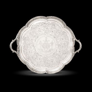 A Victorian Two-Handled Tray