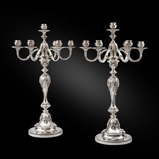 An Exceptionally Large Pair of Candelabra