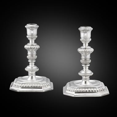 A Pair of Extraordinarily Sized Candlesticks
