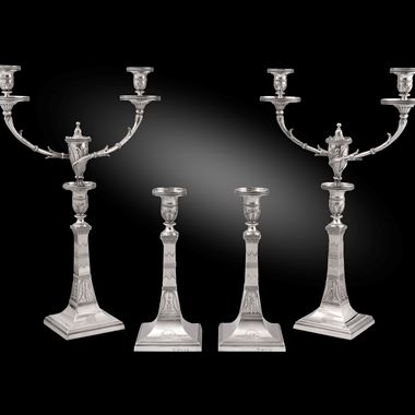 An Exceptionally Rare Candelabra Suite in the Egyptian Style