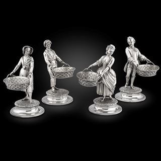 Set of Four Figural Salts