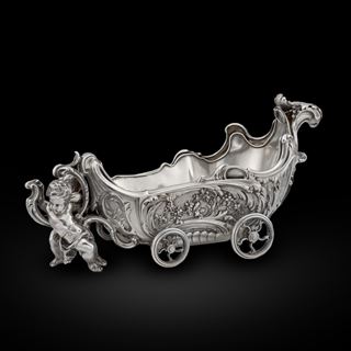 A Charming Pair of French Chariot Centrepieces