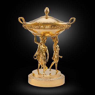 A Large French Silver-Gilt Centrepiece
