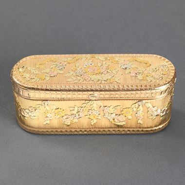 A French Louis XV Vari-Coloured Gold Box 

