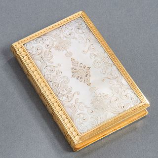 A Rare 18th Century Gold & Mother of Pearl Box