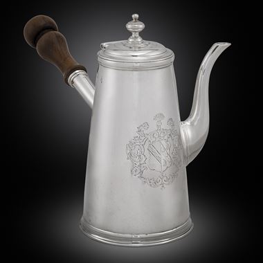 An Irish Side-Handled George II Coffee Pot