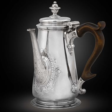 A George II Side-Handled Coffee Pot