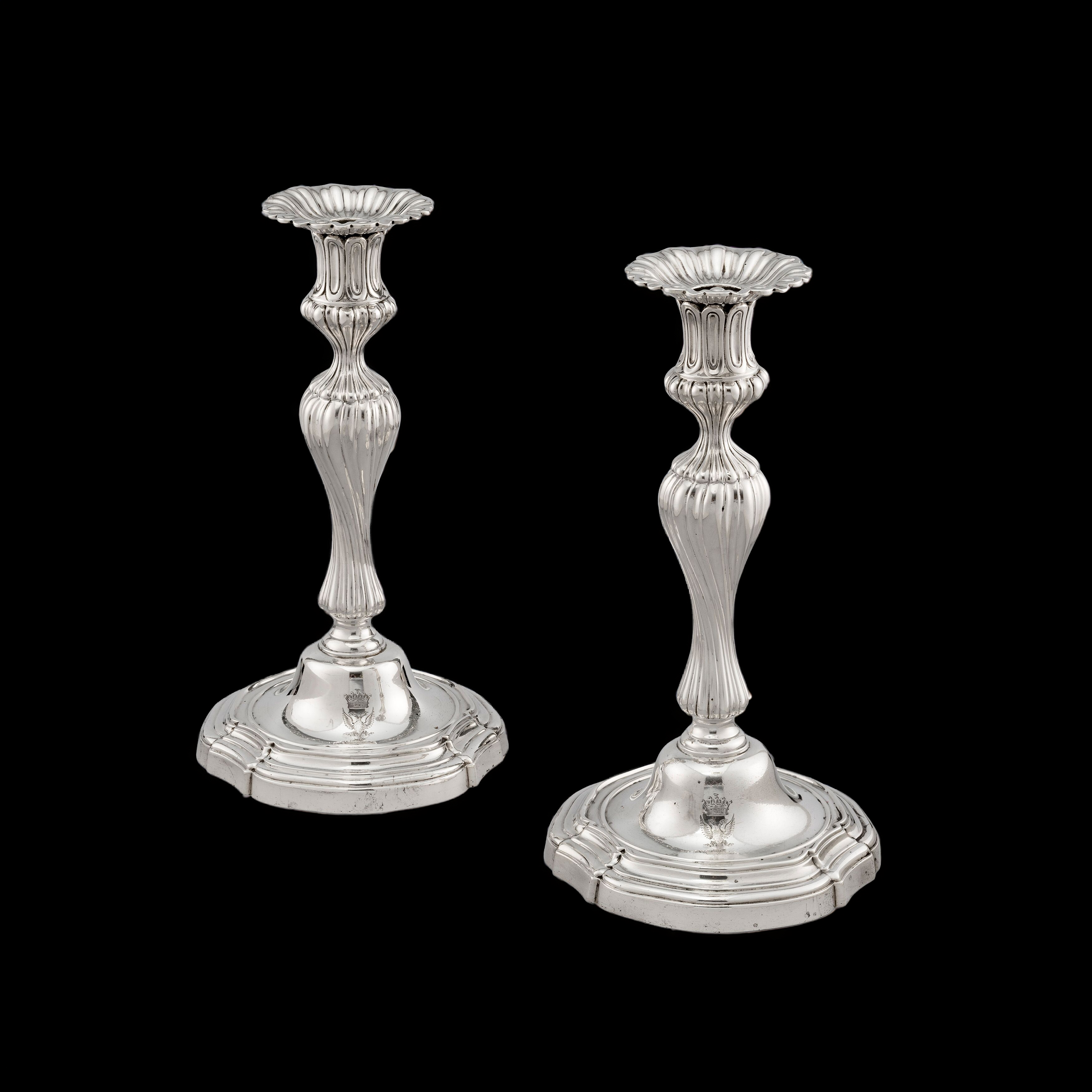 A Pair of Victorian Candlesticks