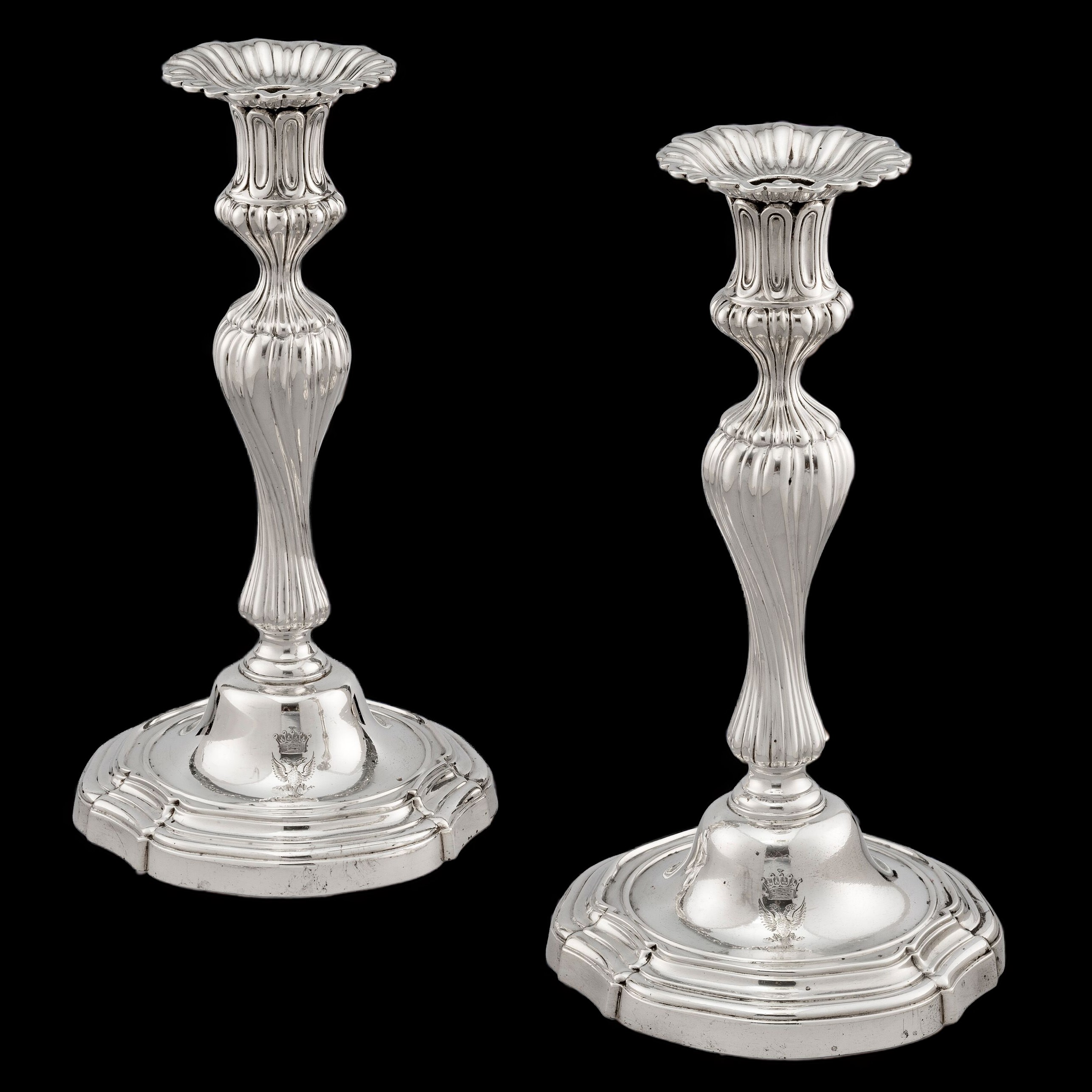A Pair of Victorian Candlesticks
