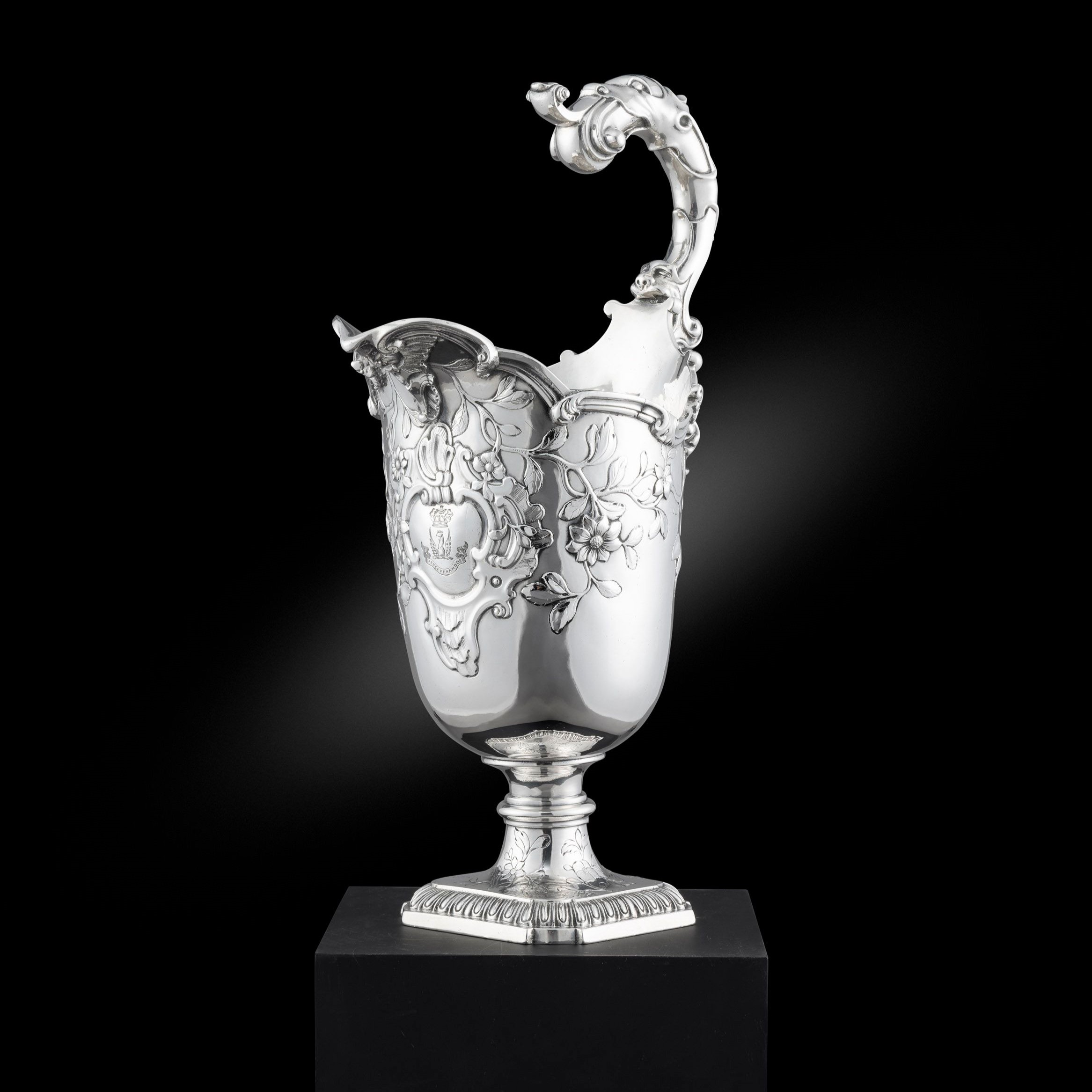 A George III Helmet Shaped Ewer