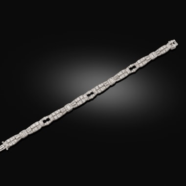 An Art Deco Platinum and Diamond Bracelet