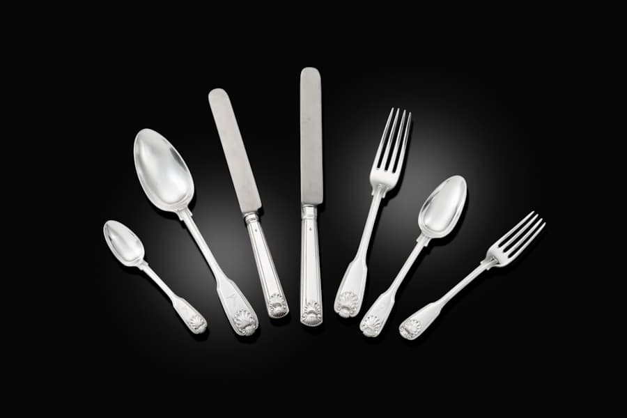 Fabiola George Thread A George III Fiddle, Thread & Shell Cutlery Service