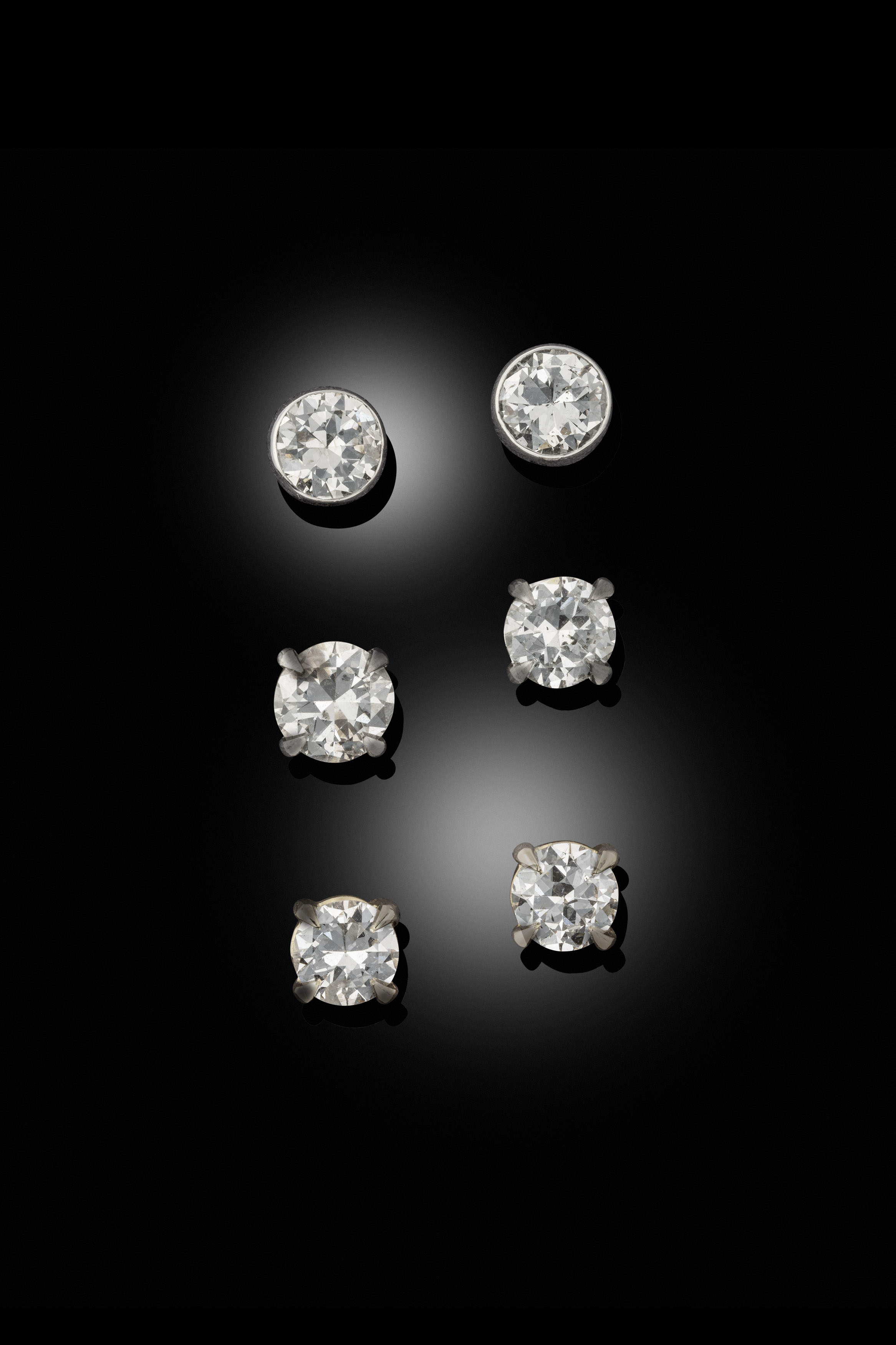 A Selection of Old Cut Diamond Studs