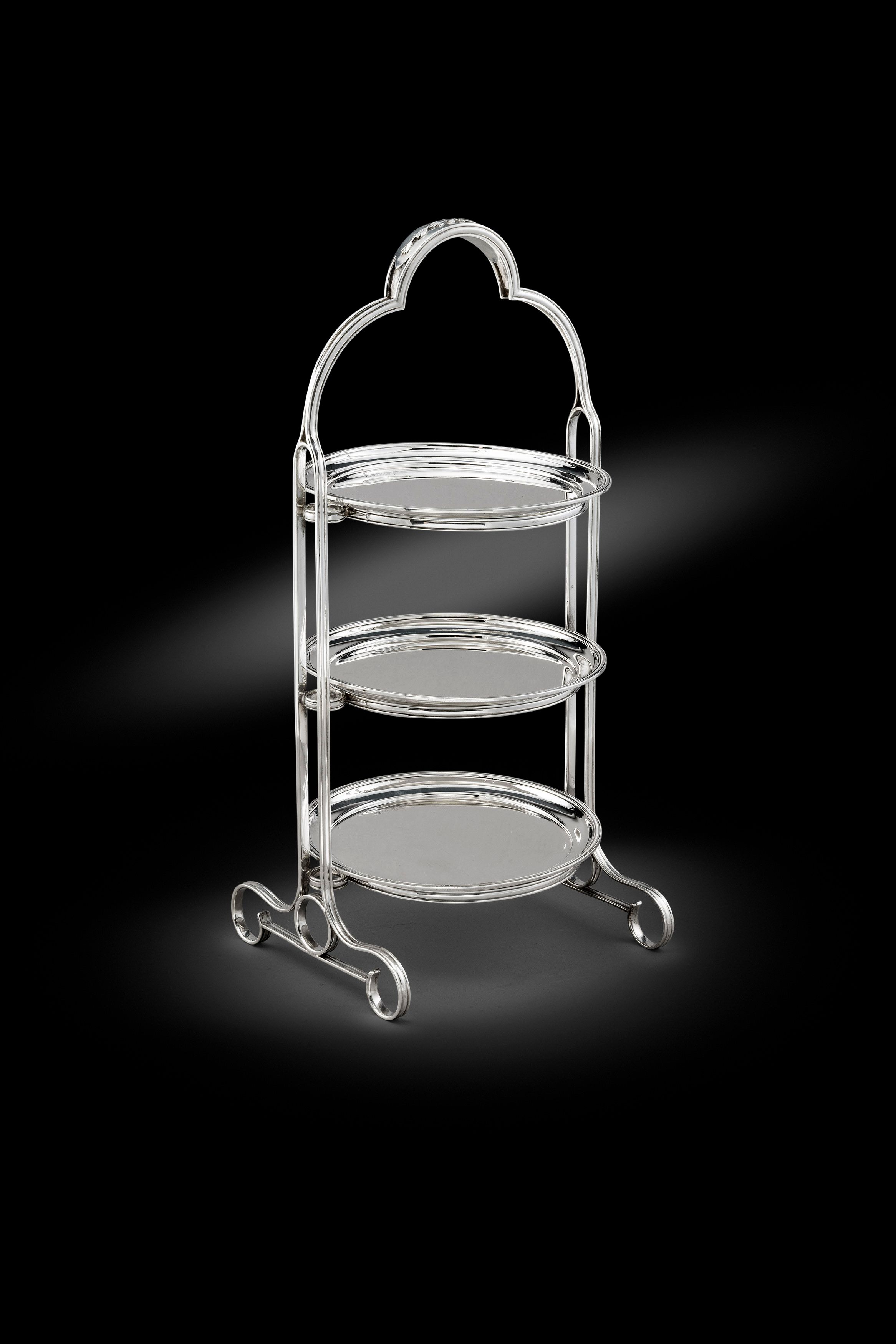 A George VI Three –Tier Cake Stand