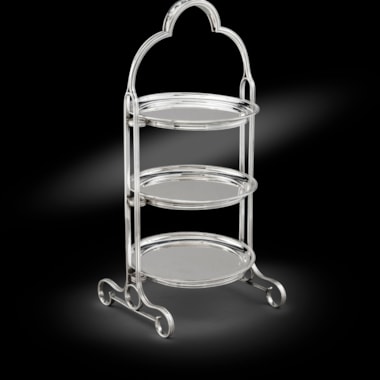 A George VI Three –Tier Cake Stand