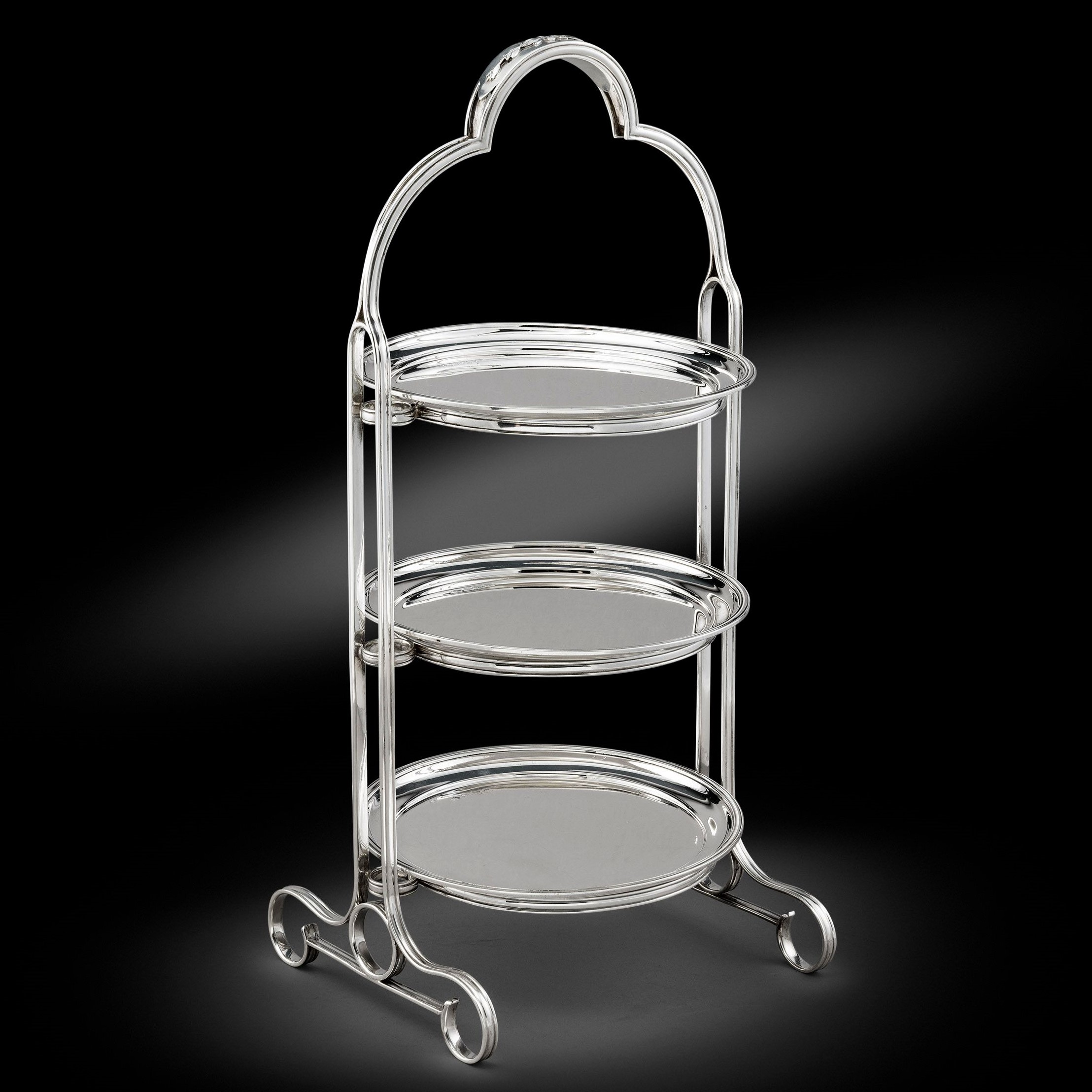 A George VI Three –Tier Cake Stand