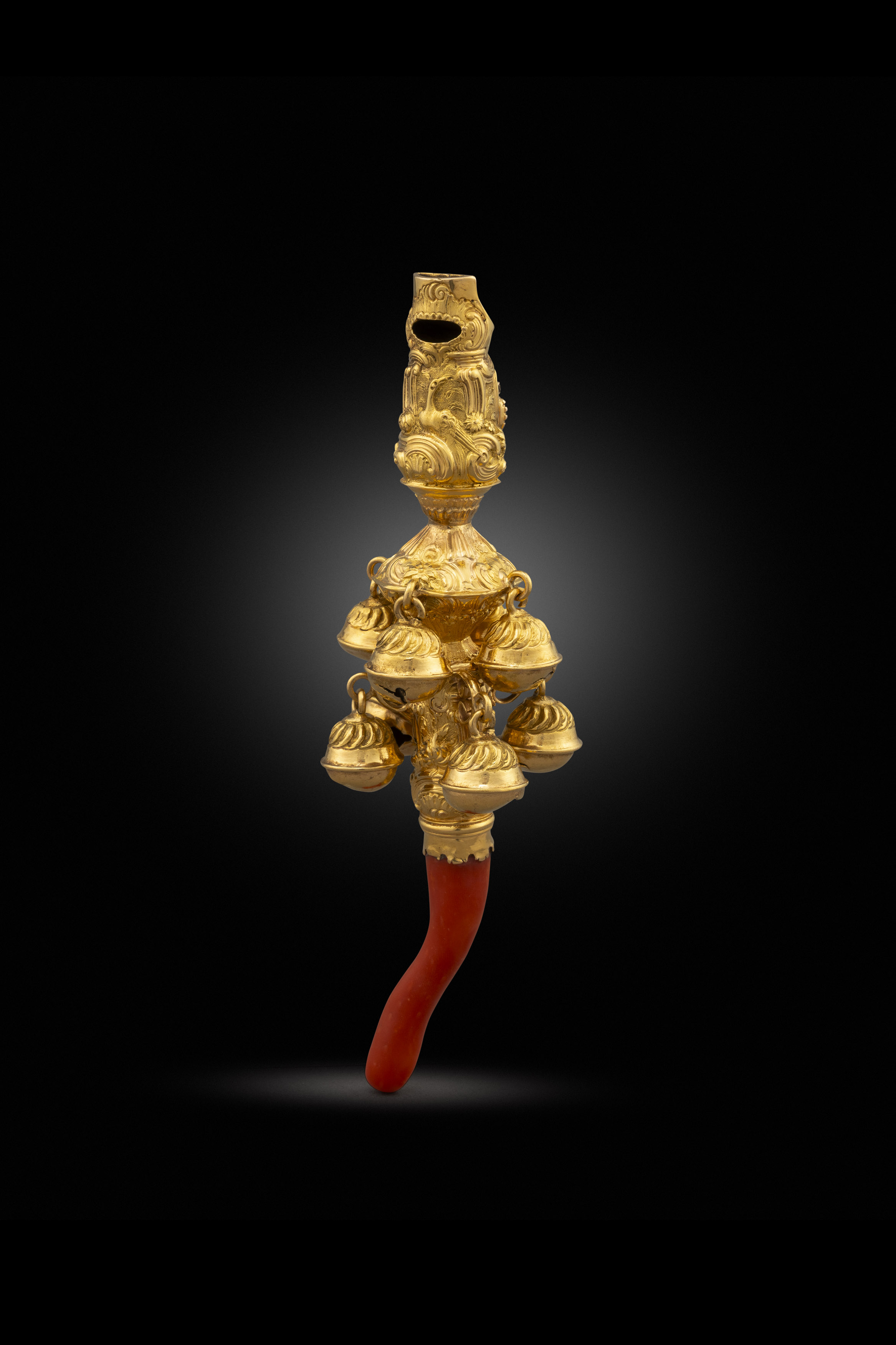 A Rare George II Gold Rattle