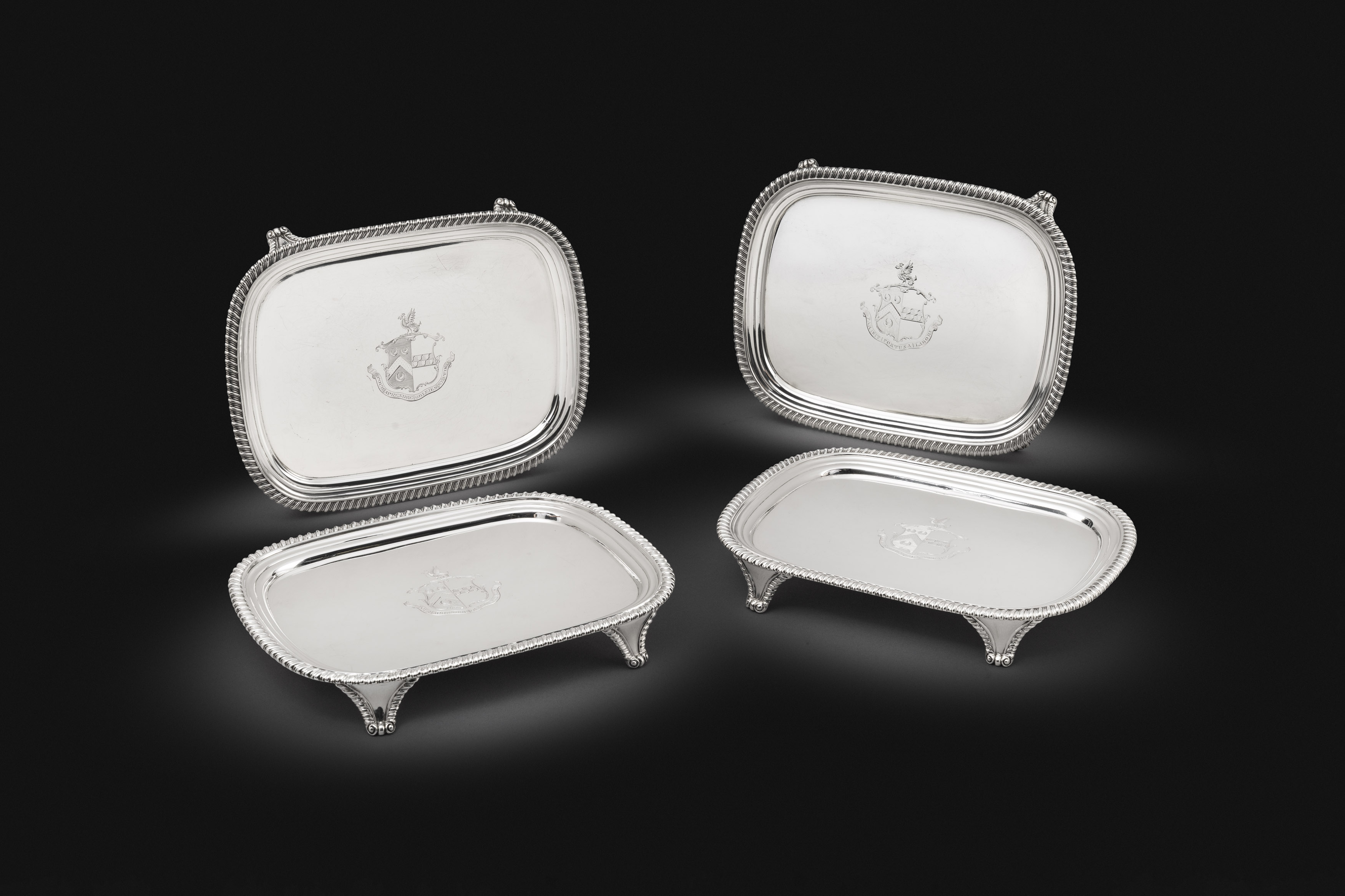 Two Pairs of George II Trays