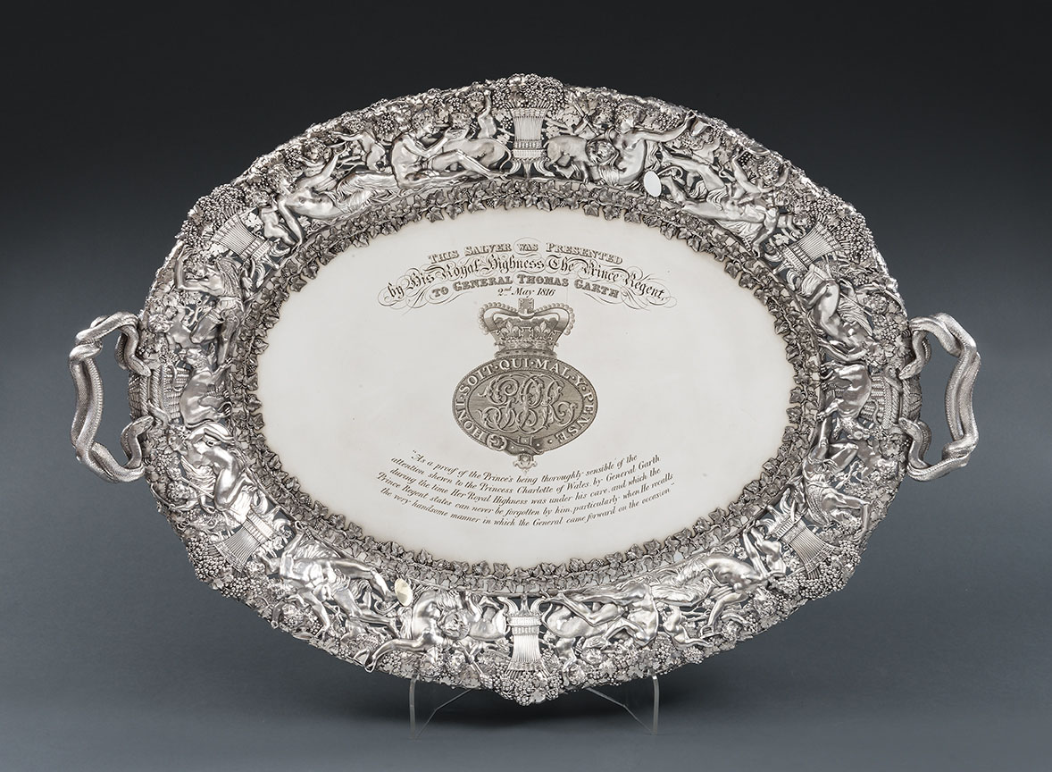 General Thomas Garth's Tray, A Royal Masterpiece