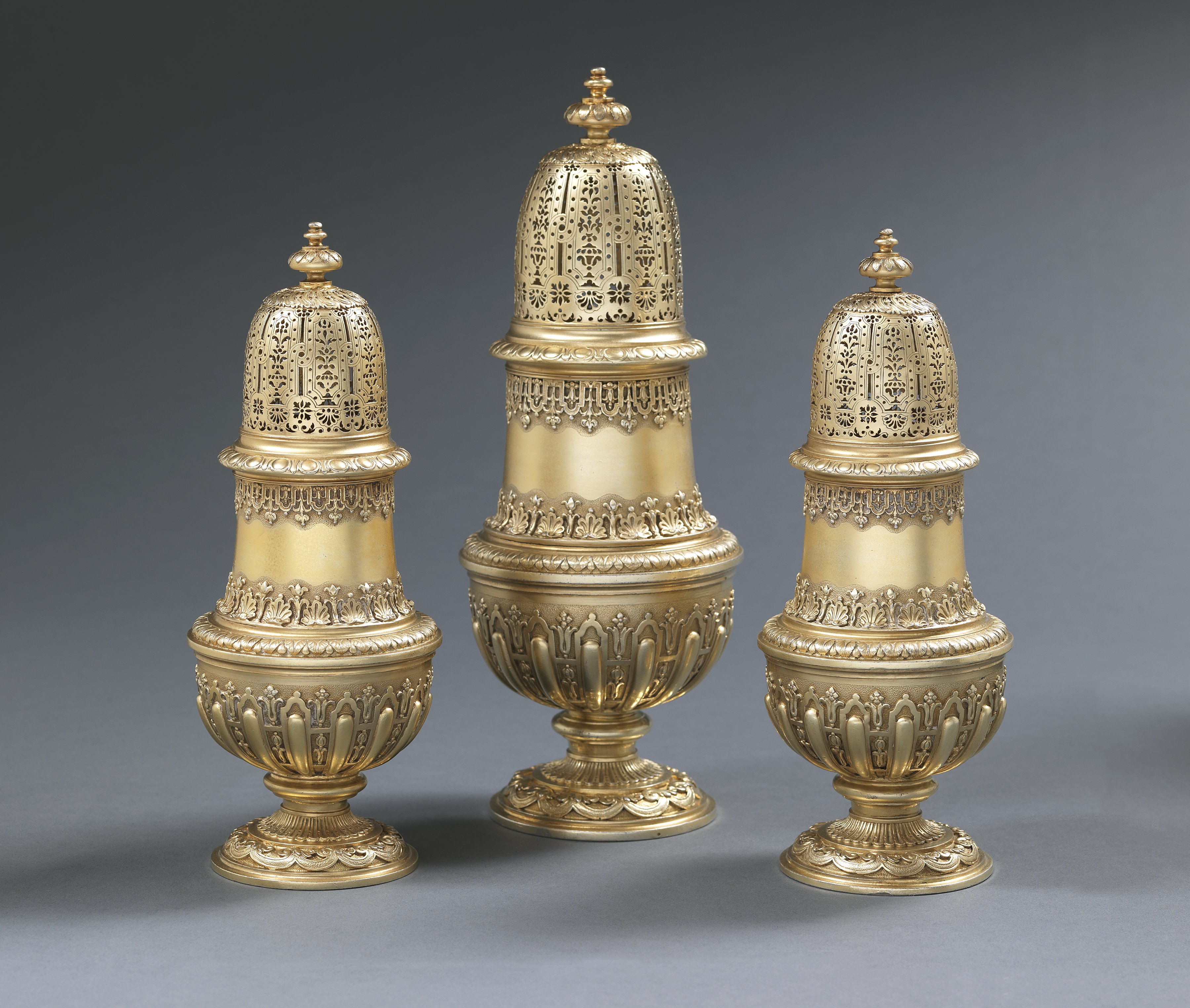 An Important Set of Three Casters