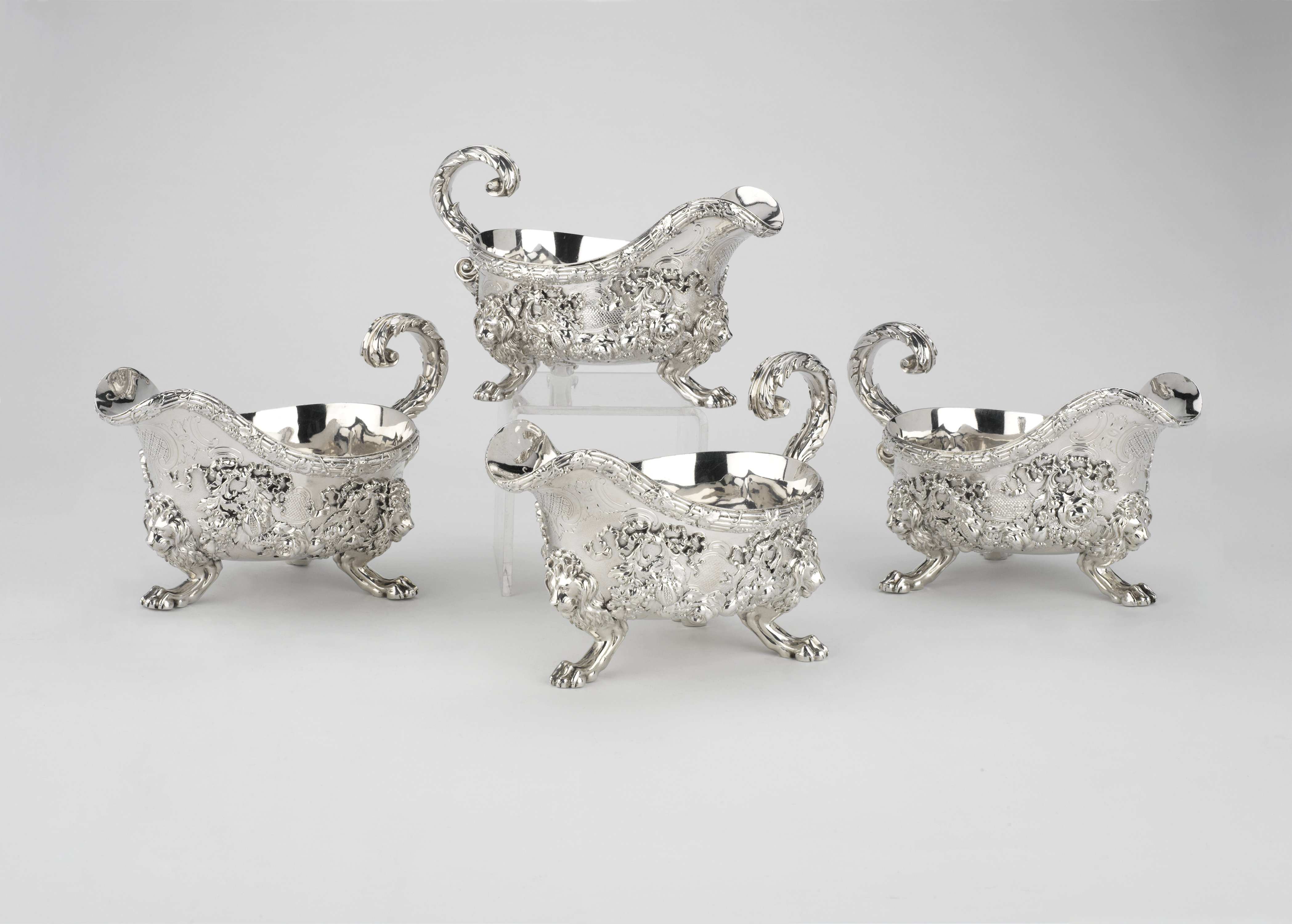 A Superb Set of Four Sauceboats