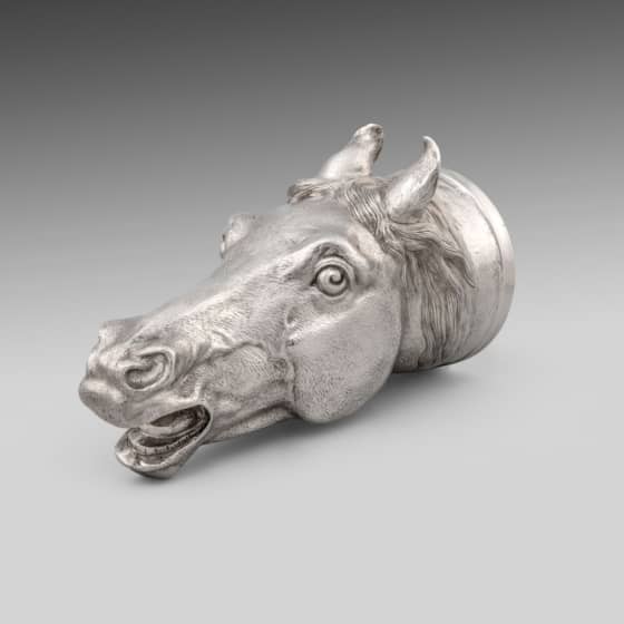 A Modern Distressed mare stirrup cup