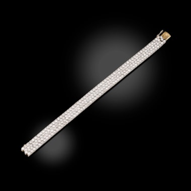A diamond strap bracelet, circa 1910
