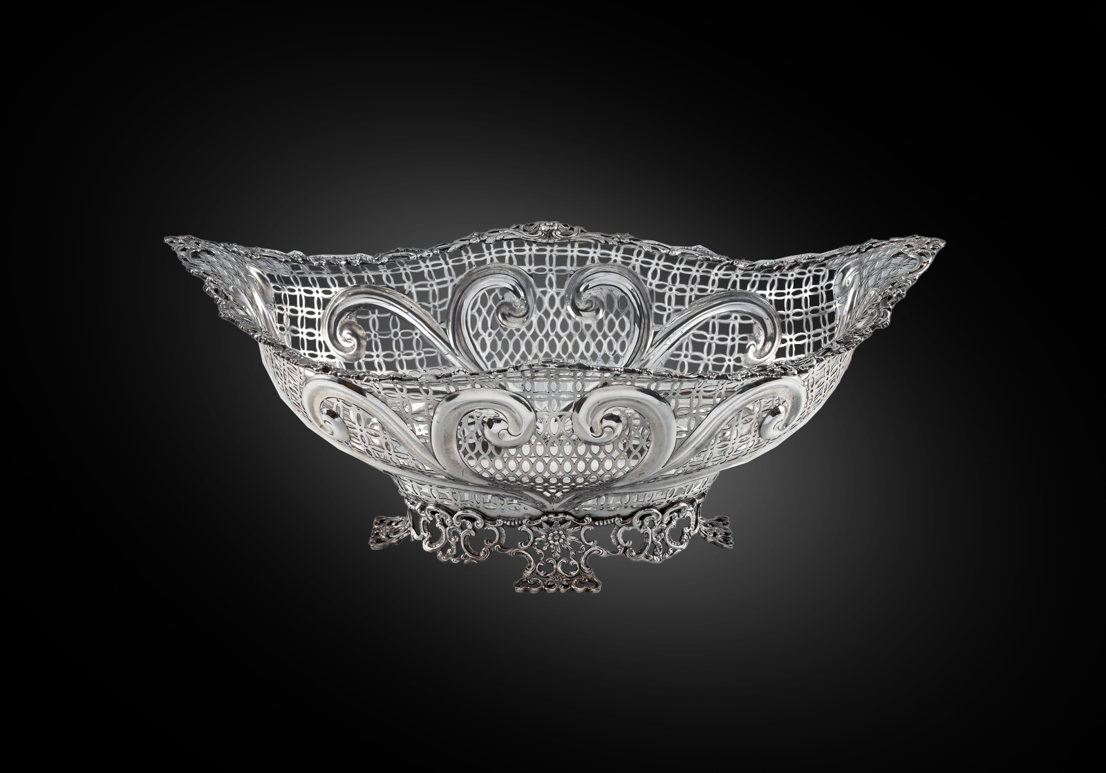 A Monumental Basket Centrepiece 