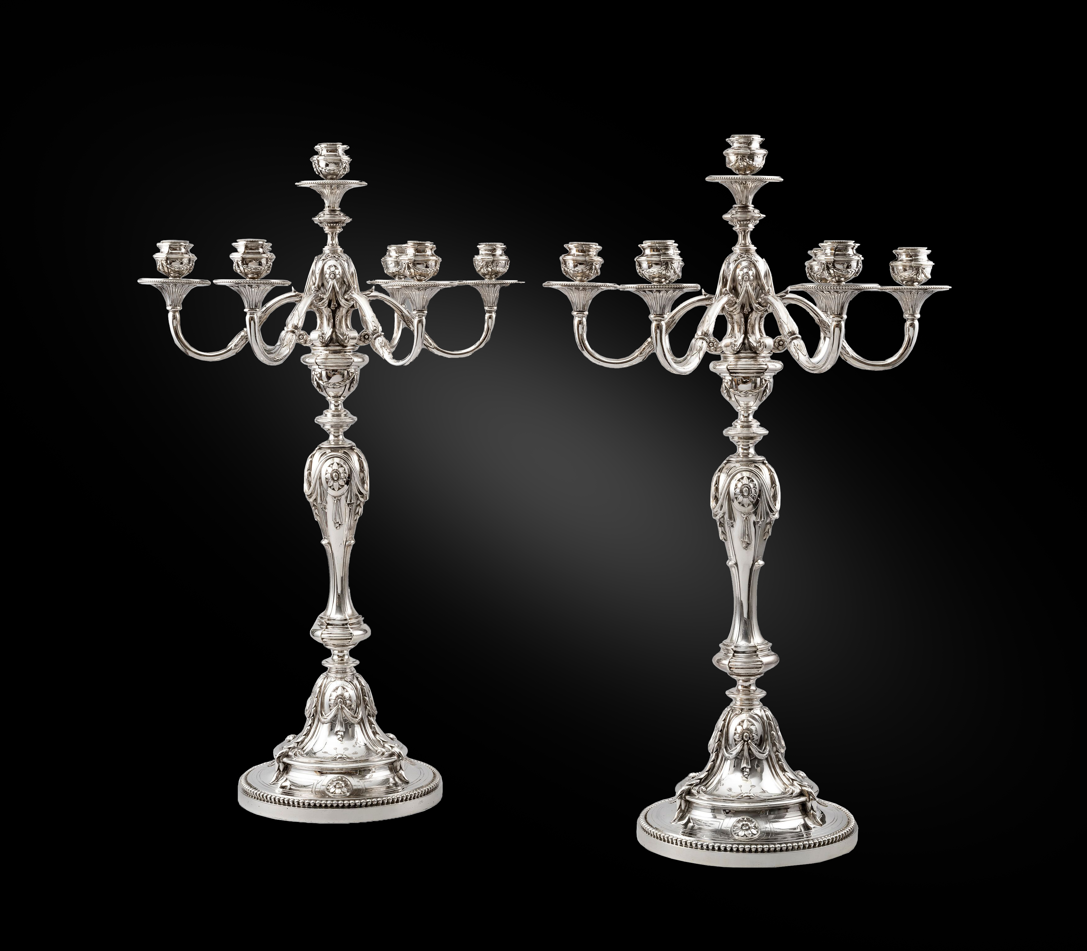 An Exceptionally Large Pair of Candelabra