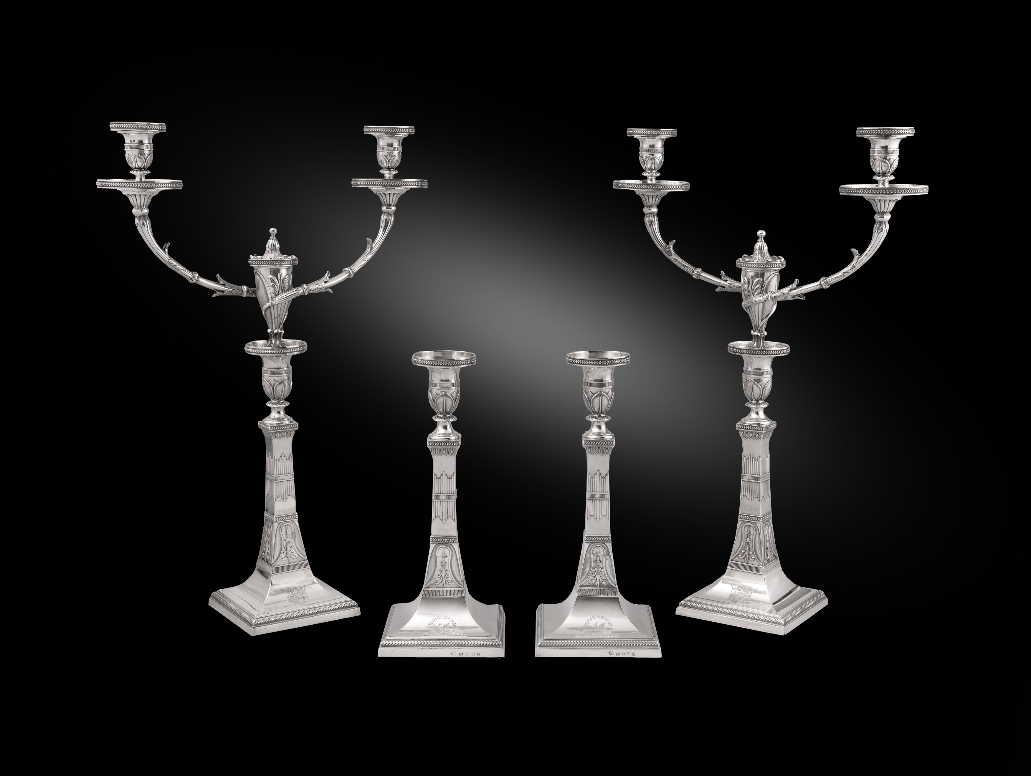 An Exceptionally Rare Candelabra Suite in the Egyptian Style